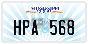 HPA568  license plate in MS