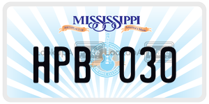 HPB030  license plate in MS
