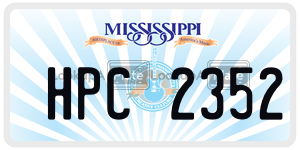 HPC2352  license plate in MS