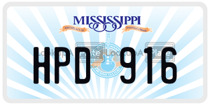 HPD916  license plate in MS