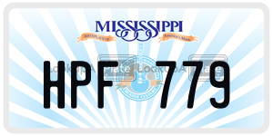 HPF779  license plate in MS
