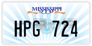 HPG724  license plate in MS