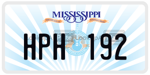 HPH192  license plate in MS