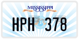 HPH378  license plate in MS