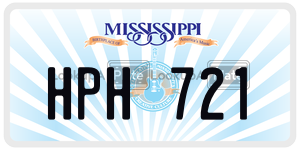 HPH721  license plate in MS