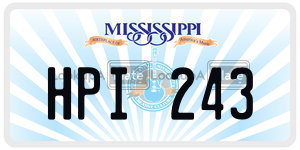 HPI243  license plate in MS