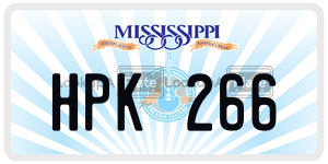 HPK266  license plate in MS