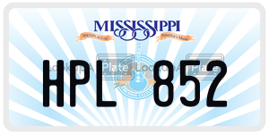 HPL852  license plate in MS