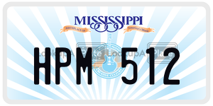 HPM512  license plate in MS