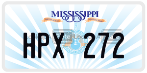 HPX272  license plate in MS