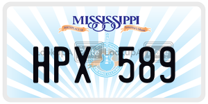 HPX589  license plate in MS