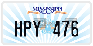 HPY476  license plate in MS
