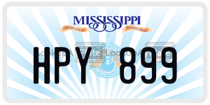 HPY899  license plate in MS