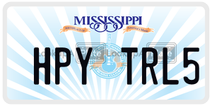 HPYTRL5  license plate in MS