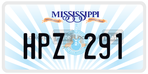 HPZ291  license plate in MS