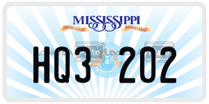 HQ3202  license plate in MS