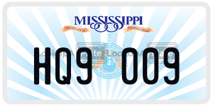 HQ9009  license plate in MS