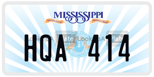 HQA414  license plate in MS