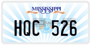 HQC526  license plate in MS