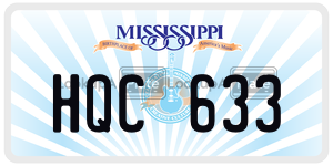 HQC633  license plate in MS