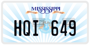 HQI649  license plate in MS