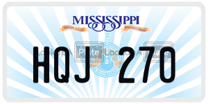 HQJ270  license plate in MS
