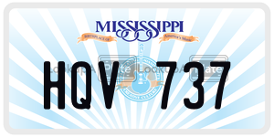 HQV737  license plate in MS