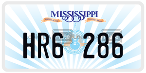 HR6286  license plate in MS