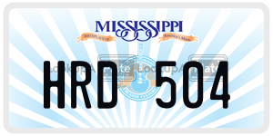 HRD504  license plate in MS