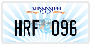 HRF096  license plate in MS
