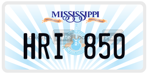 HRI850  license plate in MS