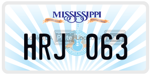 HRJ063 license plate in Mississippi