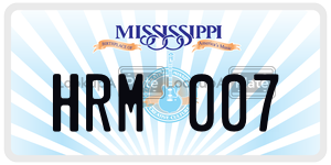 HRM007  license plate in MS