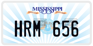 HRM656  license plate in MS