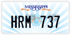 HRM737  license plate in MS