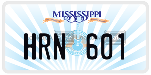 HRN601  license plate in MS