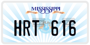 HRT616  license plate in MS
