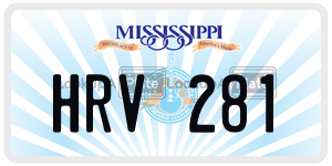 HRV281  license plate in MS