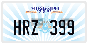 HRZ399  license plate in MS