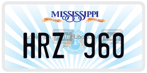 HRZ960  license plate in MS