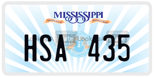 HSA435  license plate in MS