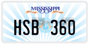 HSB360  license plate in MS