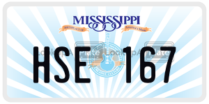 HSE167  license plate in MS