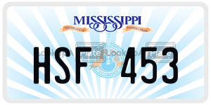 HSF453  license plate in MS