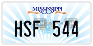 HSF544  license plate in MS
