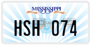 HSH074  license plate in MS