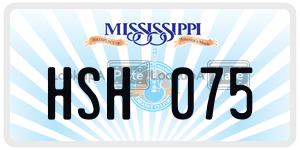 HSH075  license plate in MS