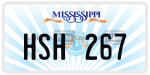 HSH267  license plate in MS