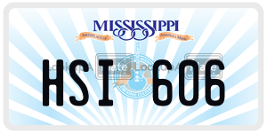 HSI606  license plate in MS