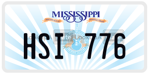 HSI776  license plate in MS